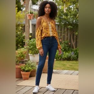 Rewind Cold Shoulder Blouse